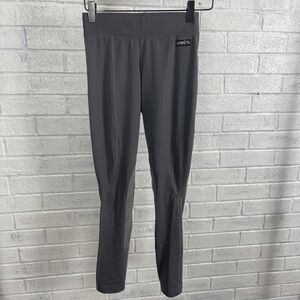Kerrits Gray Knee Patch Riding Cropped Leggings Womens XS Equestrian Preppy